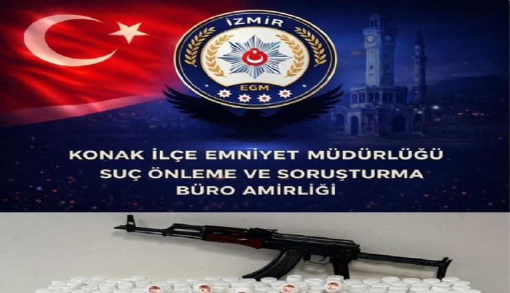 İzmir'de narkotik baskını: 59 bin 300 hap ele geçirildi