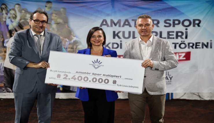Karabağlar'da amatör spor kulüplerine 2,4 milyon TL destek