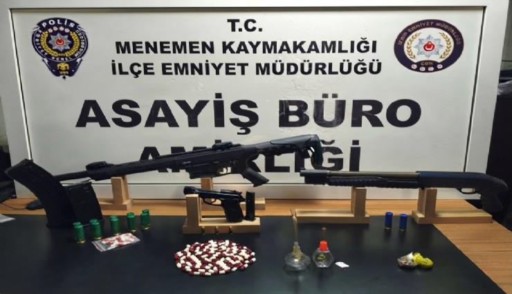 Menemen'de polis ve jandarmadan dev operasyon: 44 gözaltı