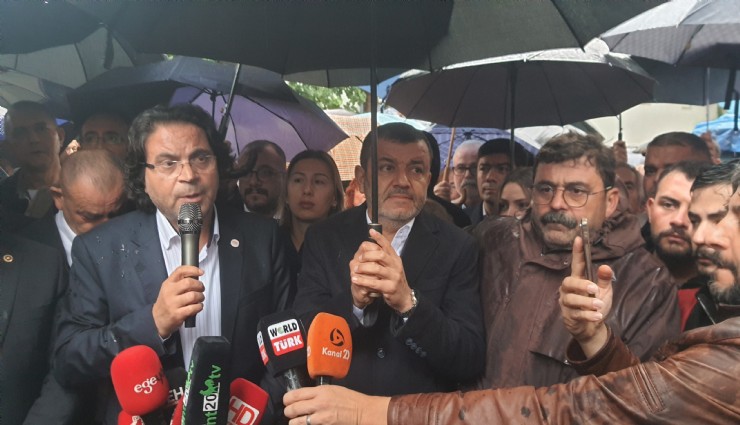 Merkezefendi'de Şeniz Doğan'a sağanak altında destek