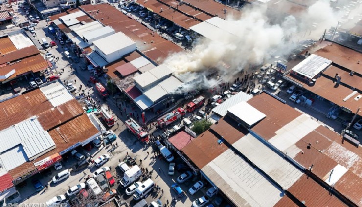Buca’daki işyeri yangını kontrol altına alındı