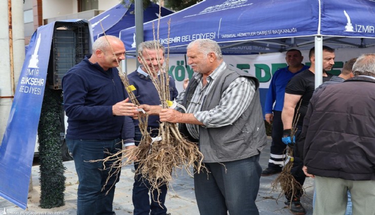 İzmir Büyükşehir’den Beydağ’da üreticiye çift yönlü destek