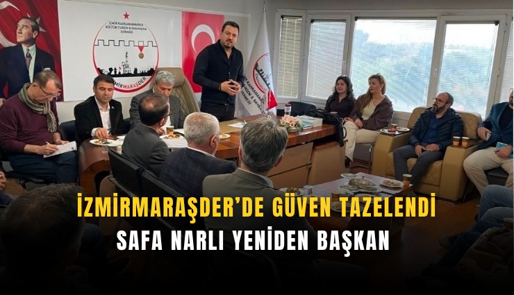 İZMİRMARAŞDER’de güven tazelendi: Safa Narlı yeniden başkan