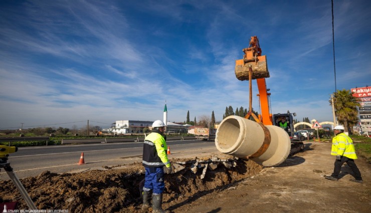 Menemen Türkelli’de su baskınlarına kalıcı çözüm