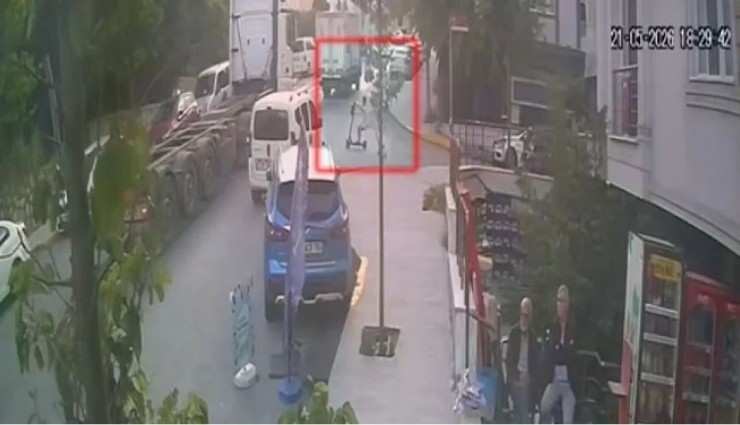 Beylikdüzü’nde 11 yaşındaki çocuk, skuter ile tırın altında kaldı