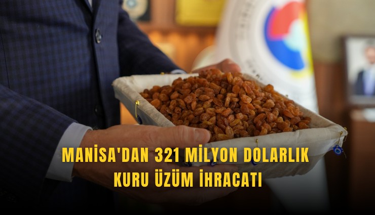 Manisa'dan 321 milyon dolarlık kuru üzüm ihracatı