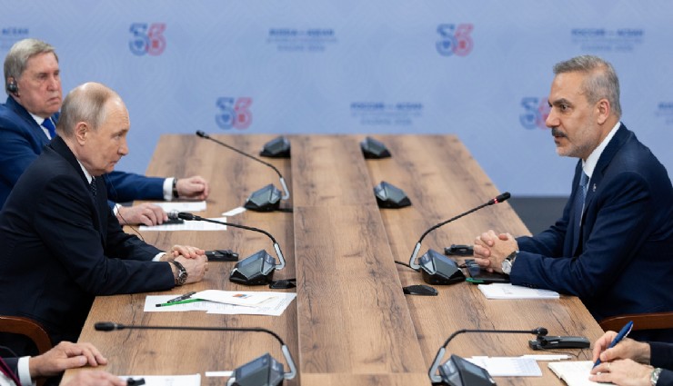 Bakan Fidan, Rusya Devlet Başkanı Putin ile görüştü