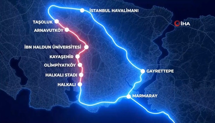Halkalı-İstanbul Havalimanı metro hattı açıldı