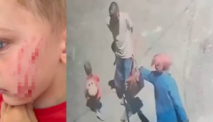 Van'da sokakta oynayan çocuğa saldırı: O anlar kamerada