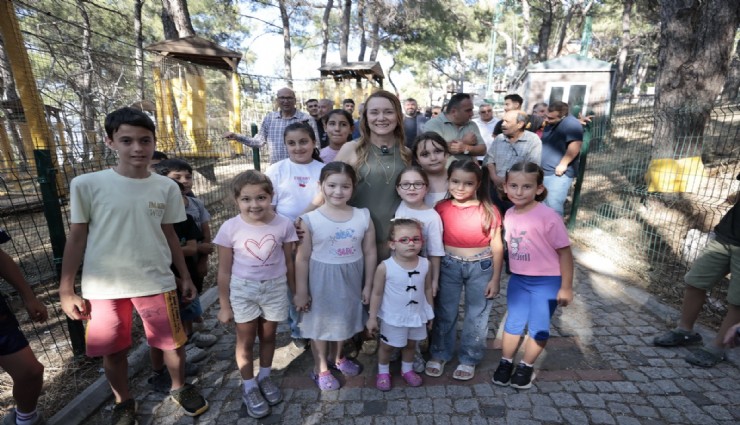 Başkan Mutlu Macera Parkı’nda çocuklarla bir araya geldi