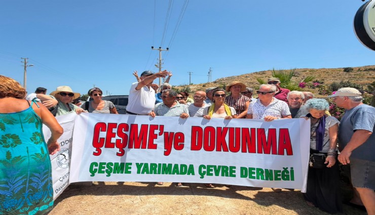 Çeşme'de Castello Fontana protestosu: ÇED toplantısı iptal