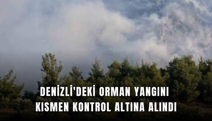 Denizli'deki orman yangını kısmen kontrol altına alındı