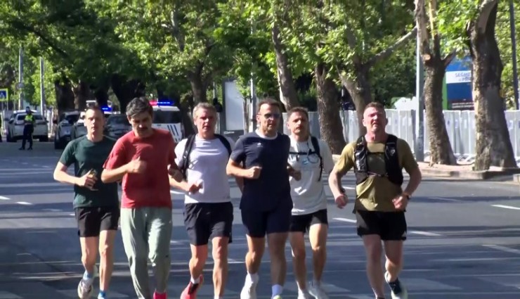 Fransa Cumhurbaşkanı Macron, Ankara’da sabah koşusunu yaptı