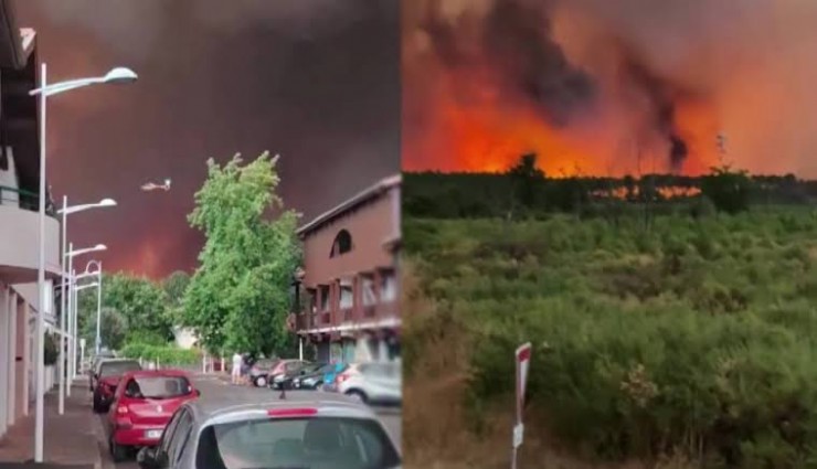 Fransa’da orman yangınları büyüyor: Binlerce kişi tahliye edildi