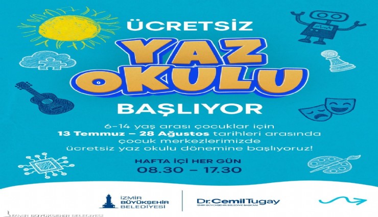 İzmirli çocuklar için renkli yaz tatili
