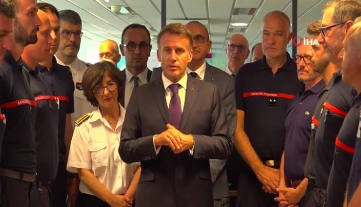 Macron’dan kritik yangın açıklaması: 116 bin hektar kül oldu