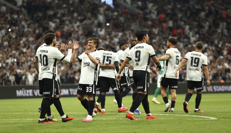 Beşiktaş'tan Avrupa gecesinde bol gollü galibiyet