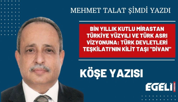 BİN YILLIK KUTLU MİRASTAN TÜRKİYE YÜZYILI VE TÜRK ASRI VİZYONUNA: TÜRK DEVLETLERİ TEŞKİLATI’NIN KİLİT TAŞI ''DİVAN''