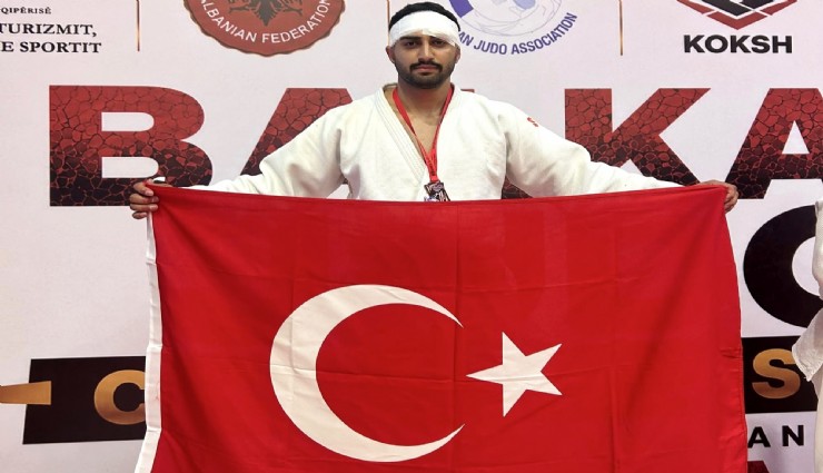Milli judocu sakatlığına rağmen Balkan üçüncüsü oldu