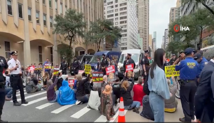 BM öncesi Trump karşıtı protesto
