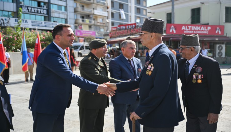 Bornova'da 19 Eylül Gaziler Günü törenle kutlandı