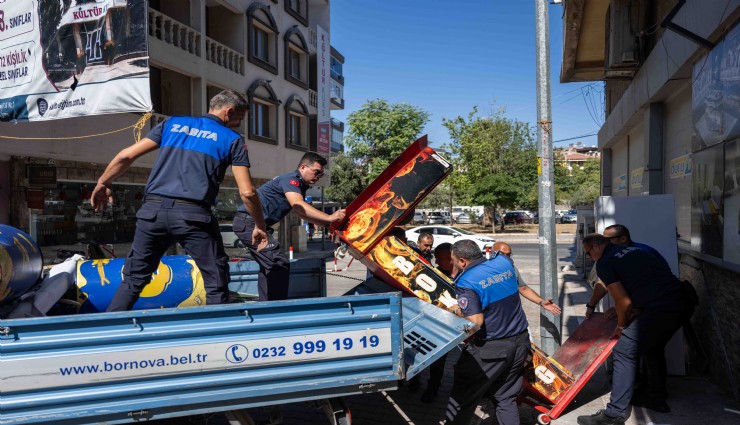 Bornova'da kaldırımlar için sıkı denetim