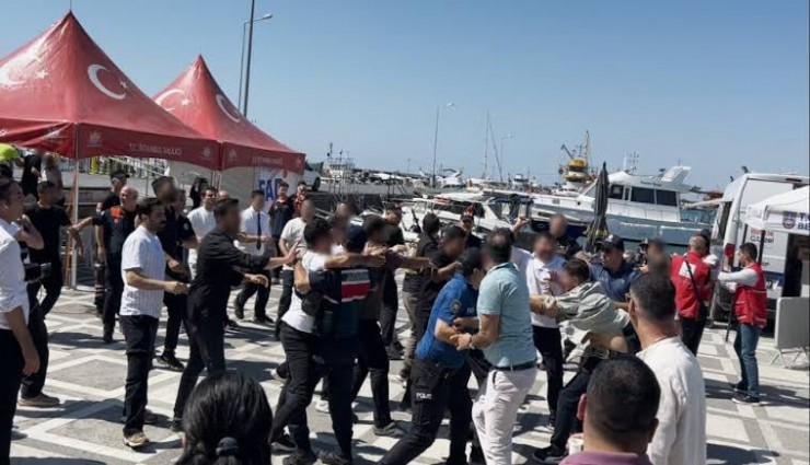 Silivri Limanı'nda gazetecilere saldırı: Gergin anlar kamerada